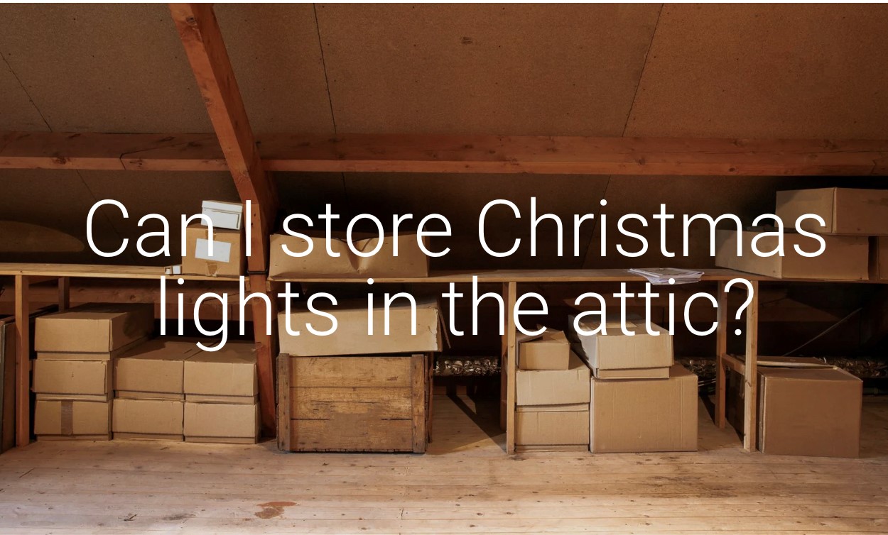 Store your Christmas lights
